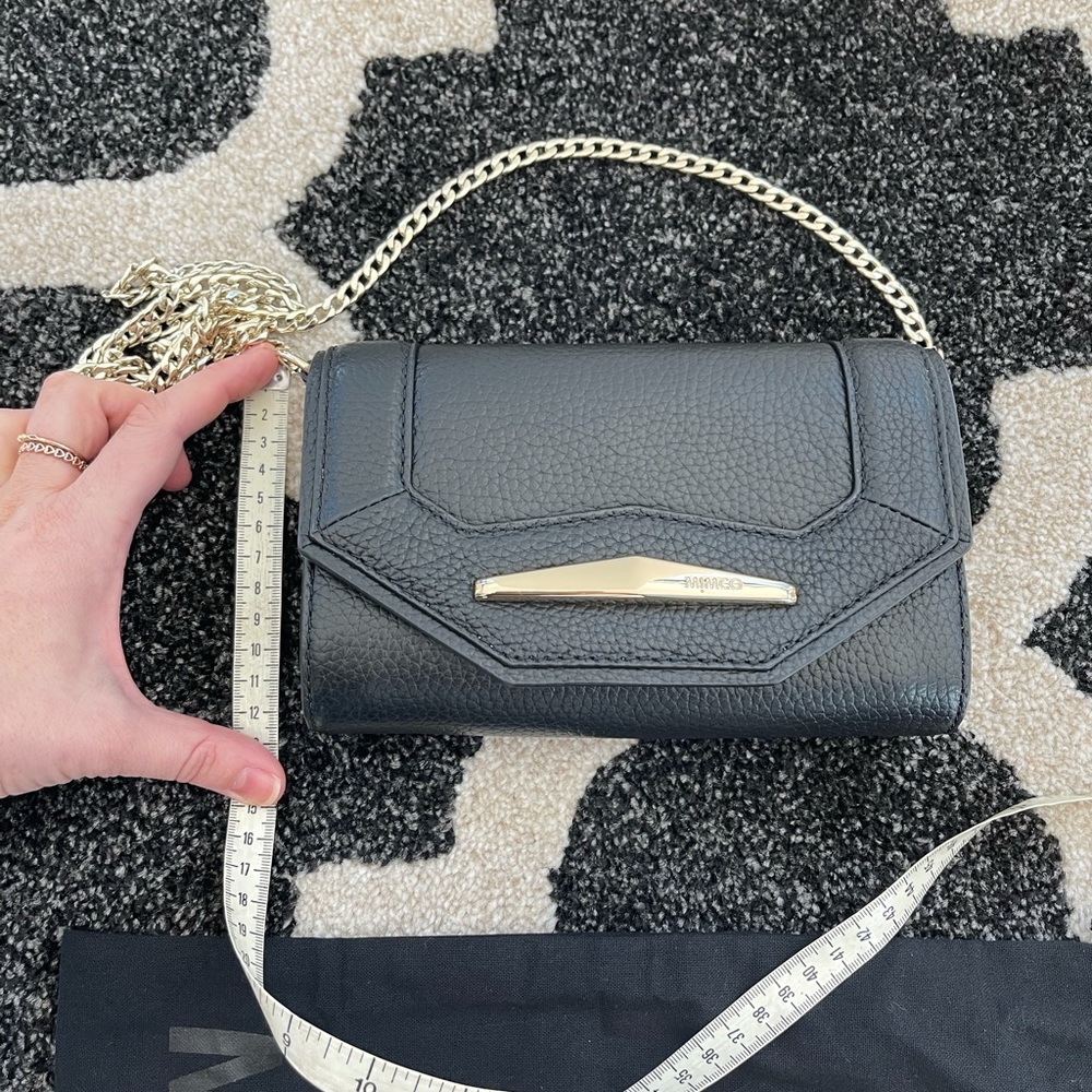 Black Mimco Leather Shoulder bag with dust bag - Picture 5 of 11
